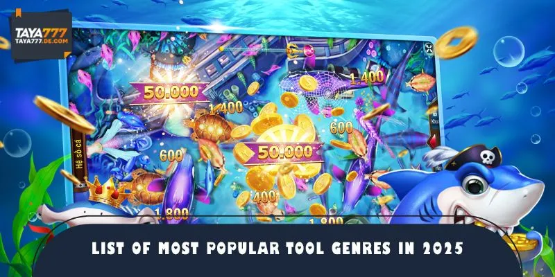 List of most popular tool genres in 2025