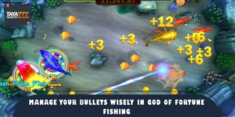 Player activating lightning cannon power-up to hit multiple fish