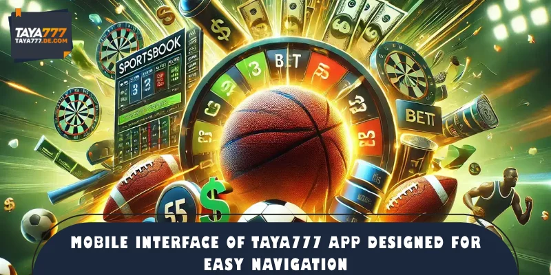 Mobile interface of TAYA777 app designed for easy navigation