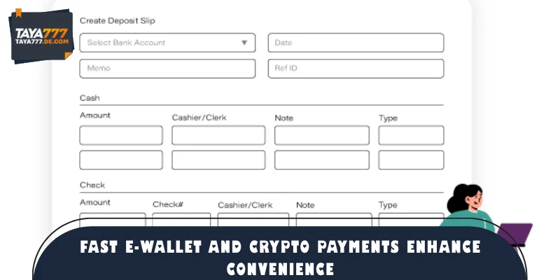 Fast e-wallet and crypto payments enhance convenience