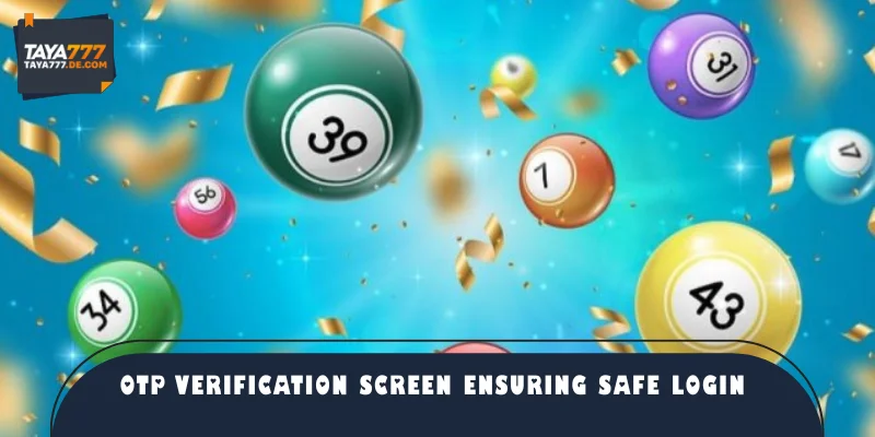 OTP verification screen ensuring safe login