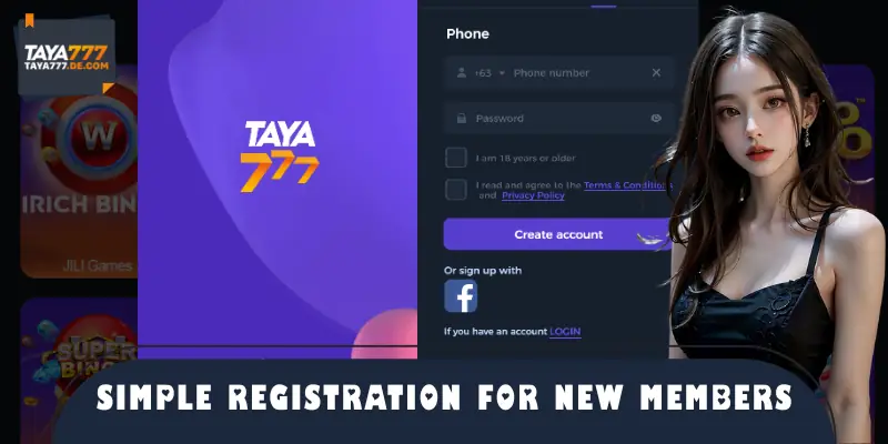 Simple registration walkthrough for new members